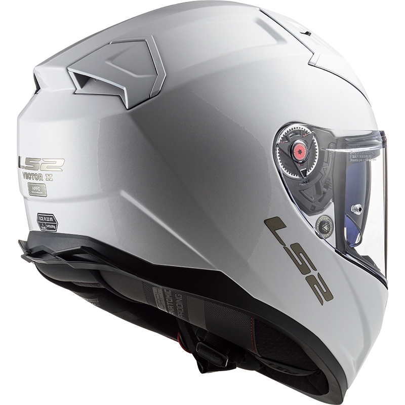 LS2 FF811 Vector II Solid White Integral mootorratta kiiver