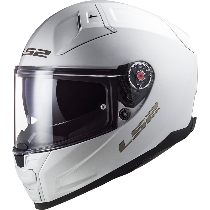 LS2 FF811 Vector II Solid White Integral mootorratta kiiver