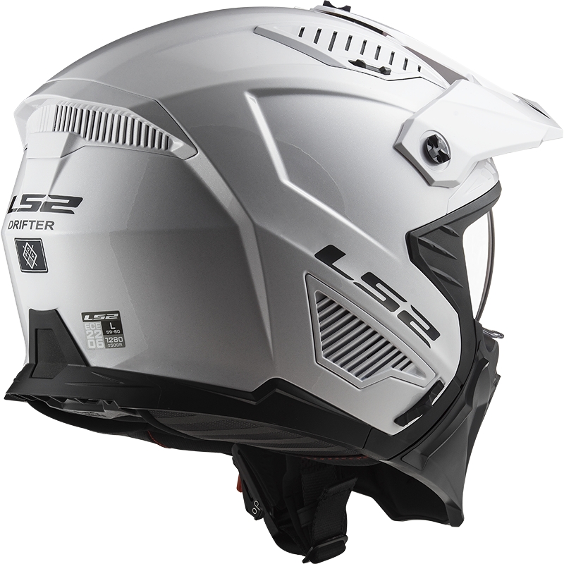 Trial mootorratta kiiver LS2 OF606 Drifter Solid White