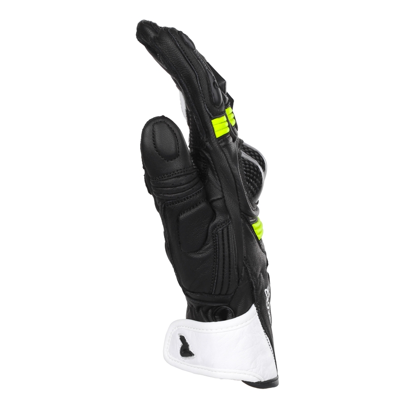 Naiste mootorratta kindad Street Racer STR must-fluo kollane