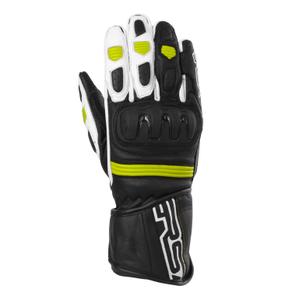 Mootorrattakindad RSA Gappa 2 must-valge-fluo kollane