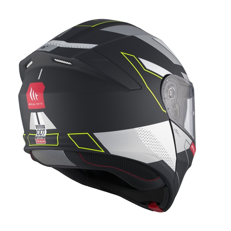 Vyklápěcí přilba na motorku MT Genesis SV Talo B2 černo-šedo-fluo žlutá matná výprodej