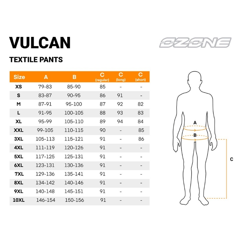 Ozone Vulcan Mustad mootorratta püksid