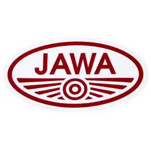 Kleebis JAWA valge äärisega