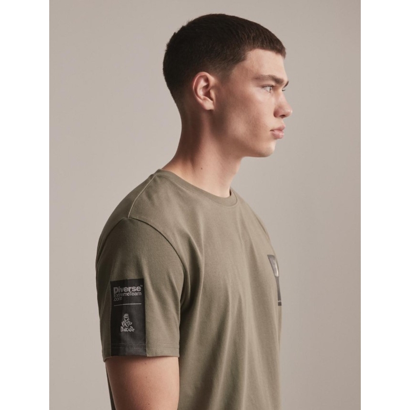 T-särk DAKAR DKR Patch khaki