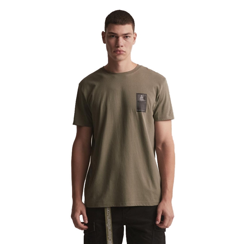 T-särk DAKAR DKR Patch khaki