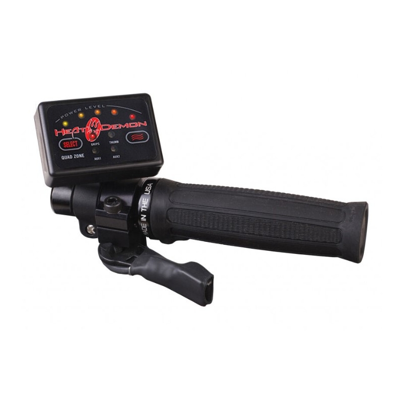 Soojendusega käepidemed SYMTEC ATV Clamp On Quad Zone mustad