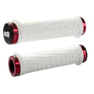 Käepidemed ODI TROY LEE DESIGNS SIGNATURE ATV LOCK-ON valge-punane
