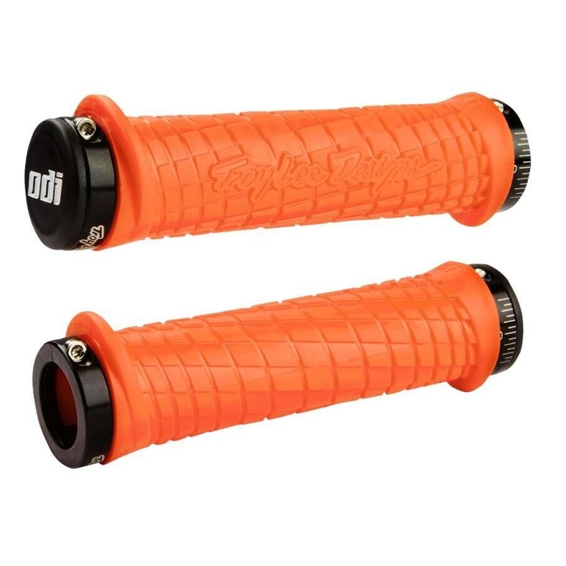 Käepidemed ODI TROY LEE DESIGNS SIGNATURE ATV LOCK-ON oranž-mustad