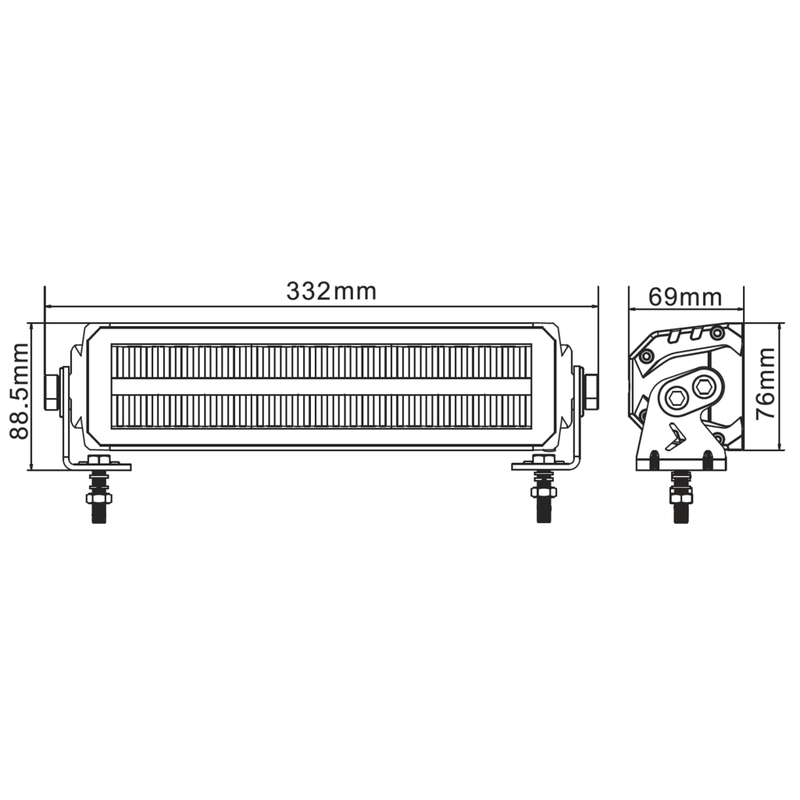 HAI LED VALGUSVIHIK EU HOMOLOGEERITUD OSRAM 12", 60W