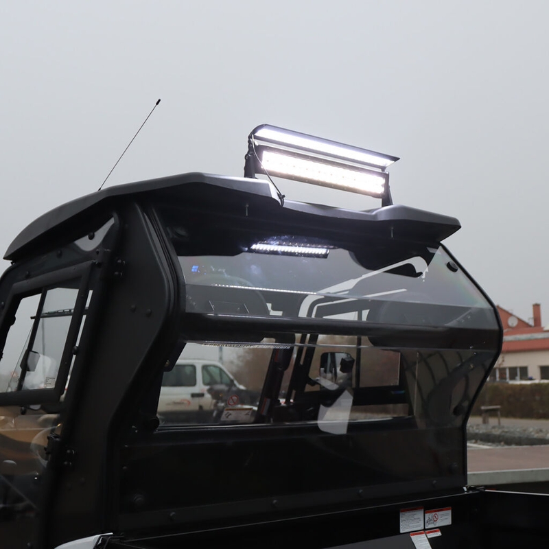 LED valgusramp koos kattega SHARK LED LIGHT BAR 21,5", 6D LED KATTEGA, 120W