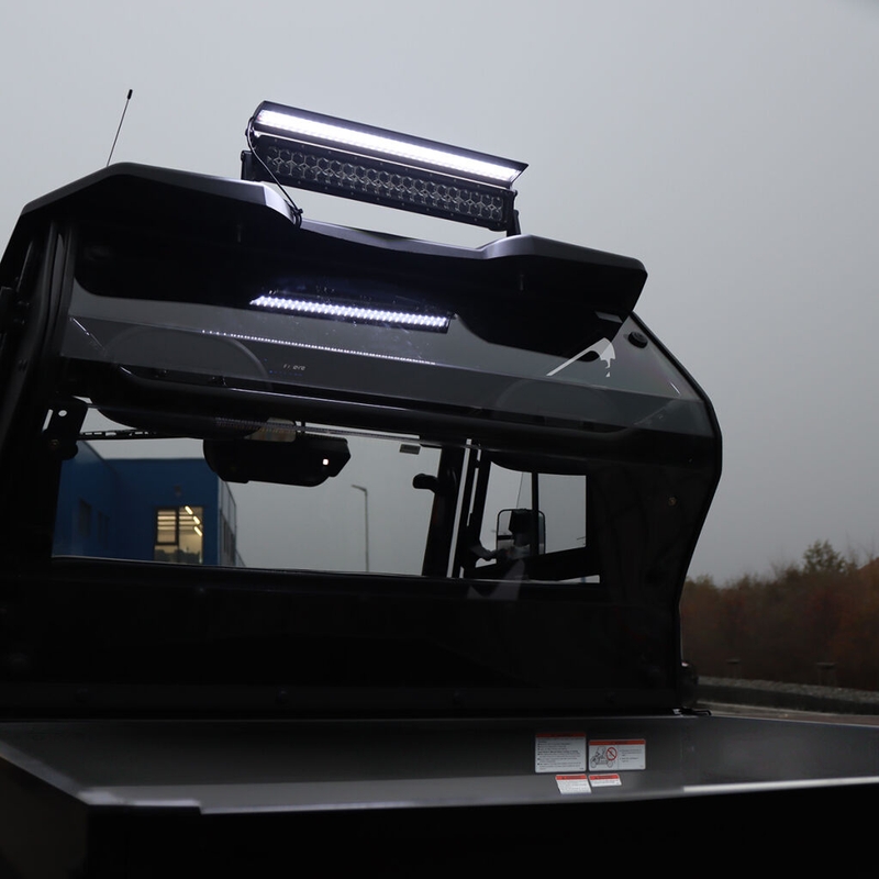 LED valgusramp koos kattega SHARK LED LIGHT BAR 21,5", 6D LED KATTEGA, 120W