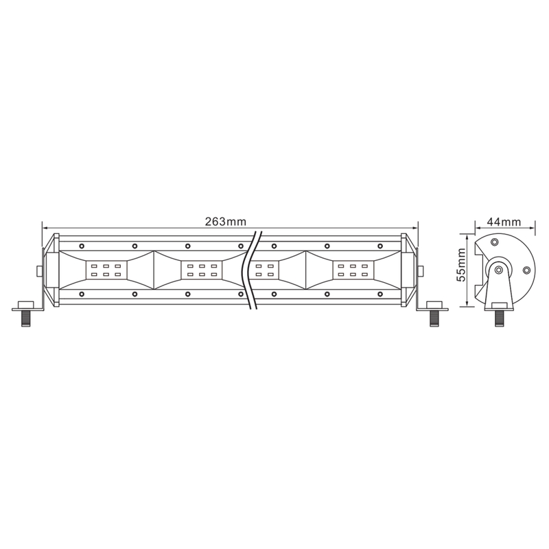 HAI LED VALGUSVIHIK 10.5" 24W 2400LM