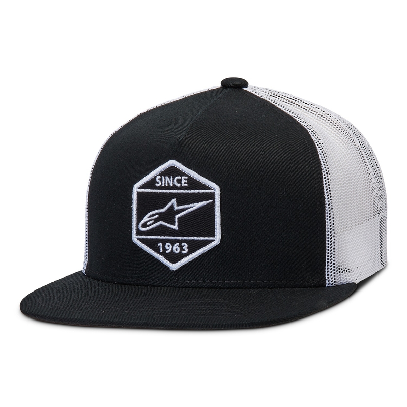 Kšiltovka Alpinestars Bolt Trucker černo-bílá