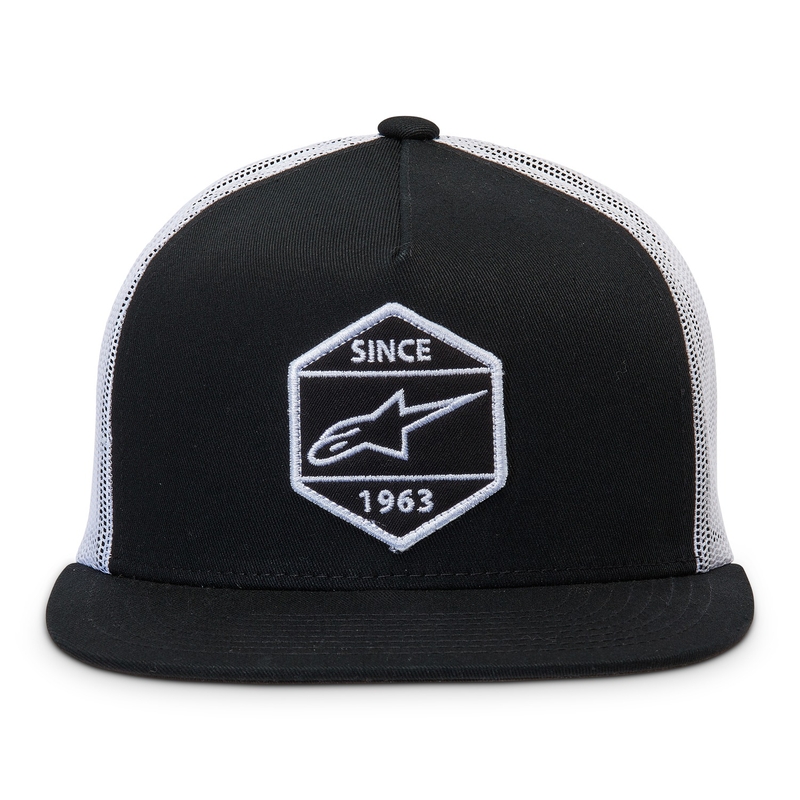 Kšiltovka Alpinestars Bolt Trucker černo-bílá