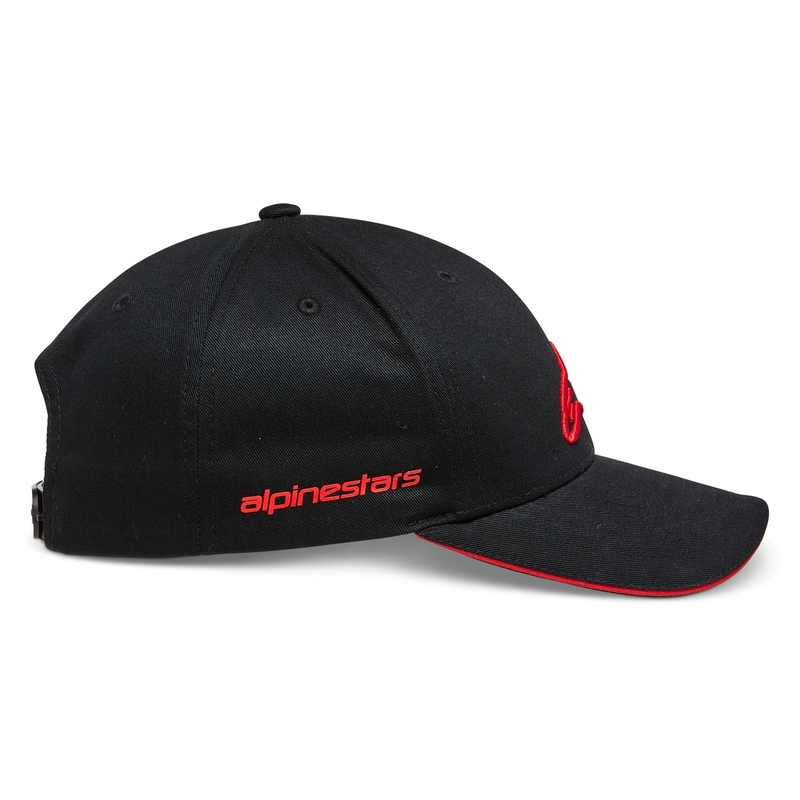 Alpinestars Rostrum müts must ja punane