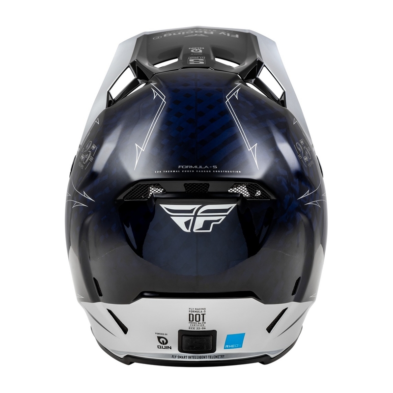 Motokrossikiiver FLY Racing Formula S Carbon sinine-hõbedane