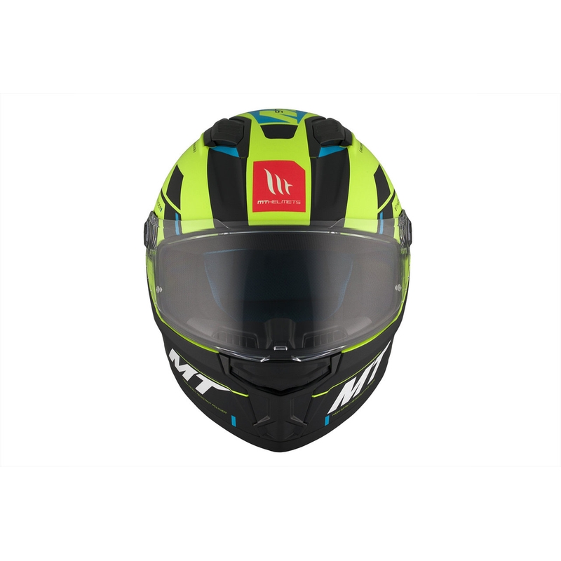MT Stinger 2 Solid Zivze fluo roheline-must-sinine matt integraalne mootorratta kiiver
