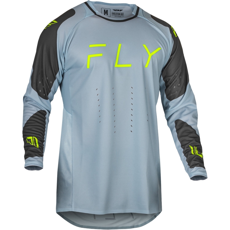 Motokrossitrikoo FLY Racing Evolution DST hall-must-floo-roheline allahindlus