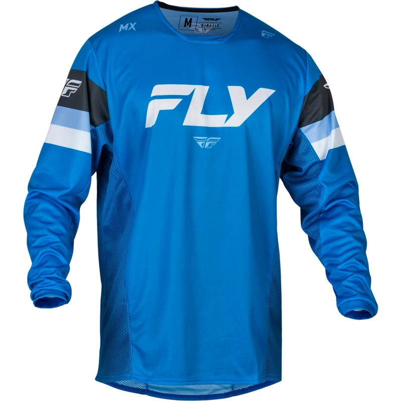Motokrossitrikoo FLY Racing Kinetic Prix sini-halli-valge allahindlus