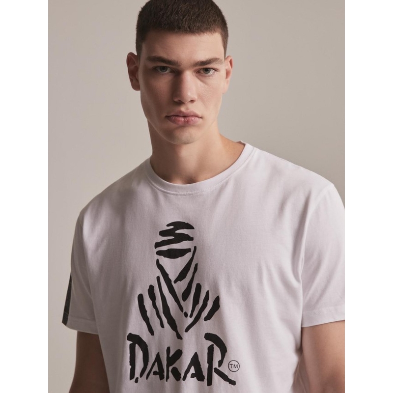 T-särk DAKAR DKR Logo 123 valge allahindlus