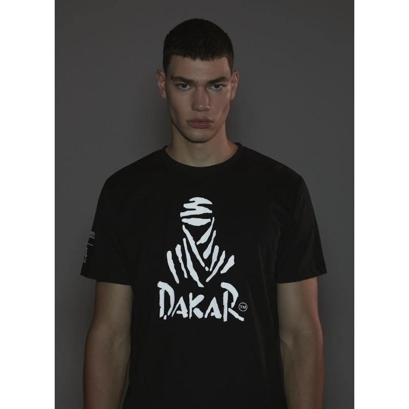 T-särk DAKAR DKR Logo 123 must