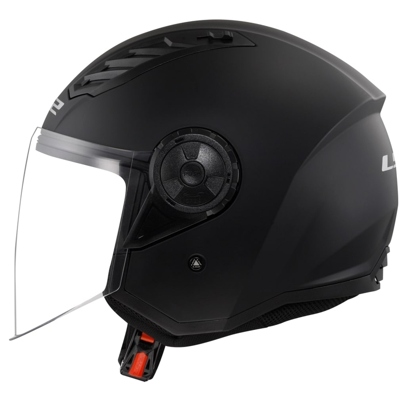 LS2 OF616 Airflow II Solid Matte Black Avatud mootorratta kiiver