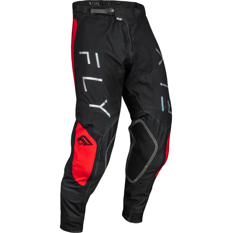 Motokrossi püksid FLY Racing Evolution DST must-punane allahindlus
