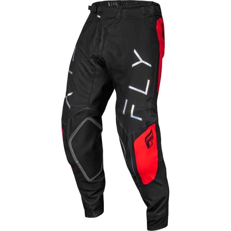 Motokrossi püksid FLY Racing Evolution DST must-punane allahindlus
