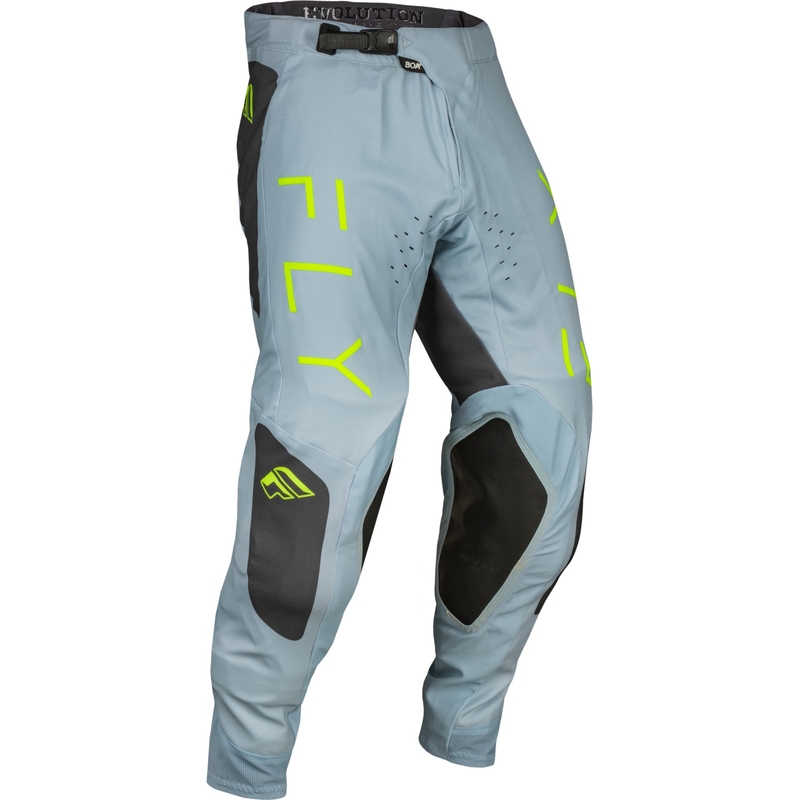 Motokrosové kalhoty FLY Racing Evolution DST 2024 šedo-černo-fluo zelené výprodej