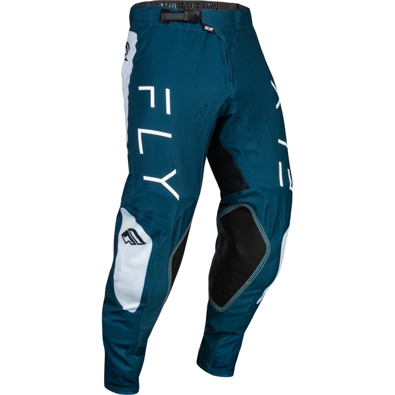 Motokrossi püksid FLY Racing Evolution DST sinine ja valge