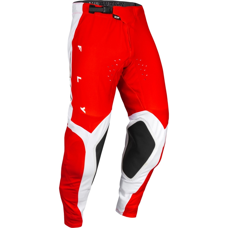 Motokrossi püksid FLY Racing Evolution DST punane ja valge