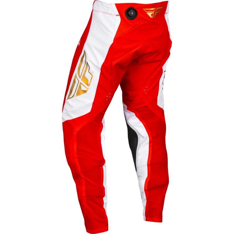 Motokrossi püksid FLY Racing Evolution DST punane ja valge