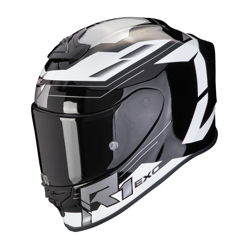 Integrální přilba Scorpion EXO-R1 EVO AIR BLAZE černo-bílá výprodej