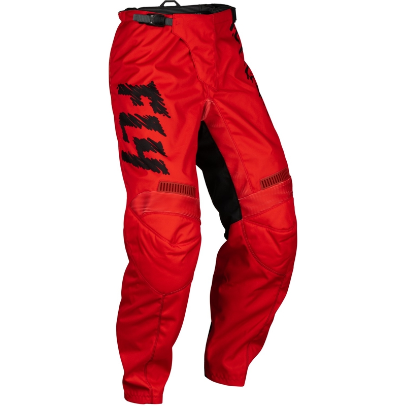 Laste motokrossi püksid FLY Racing F-16 punane-must-hall