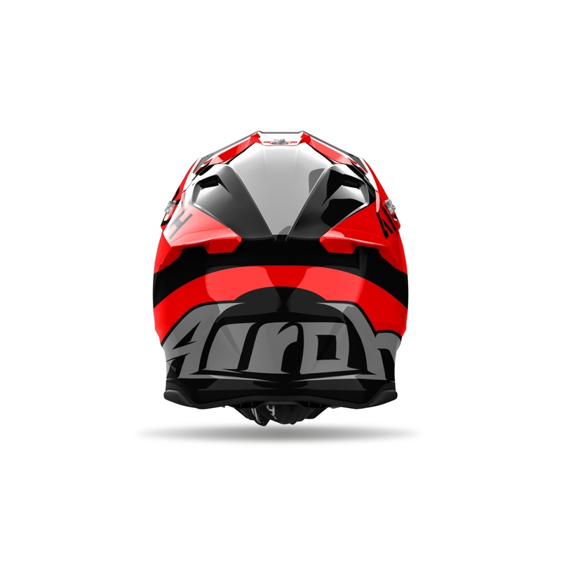 Motokrossikiiver Airoh Twist 3 King punane läikiv kiiver