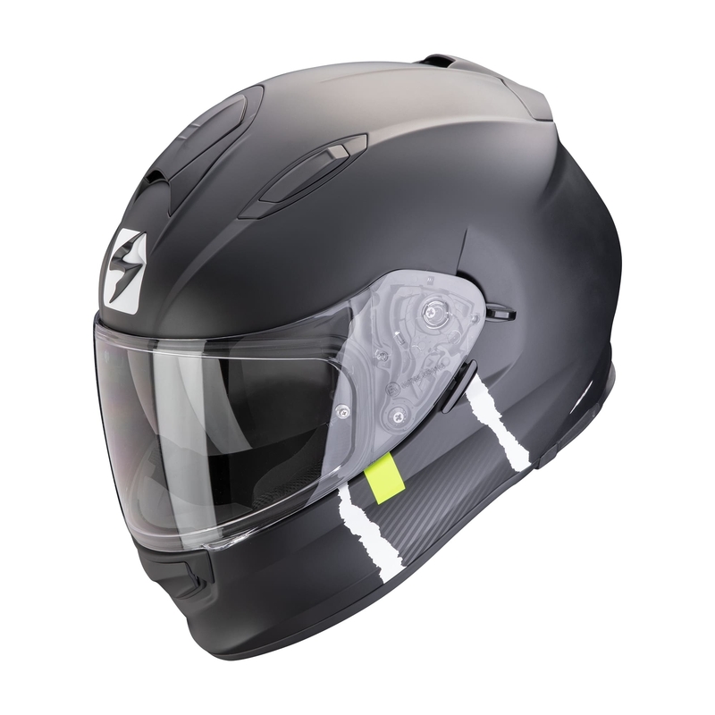 Integreeritud mootorratta kiiver Scorpion EXO-491 CODE matt must-hõbedane allahindlus