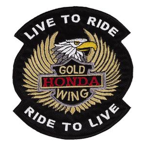 Patch Live to Ride Gold Wing - väiksem