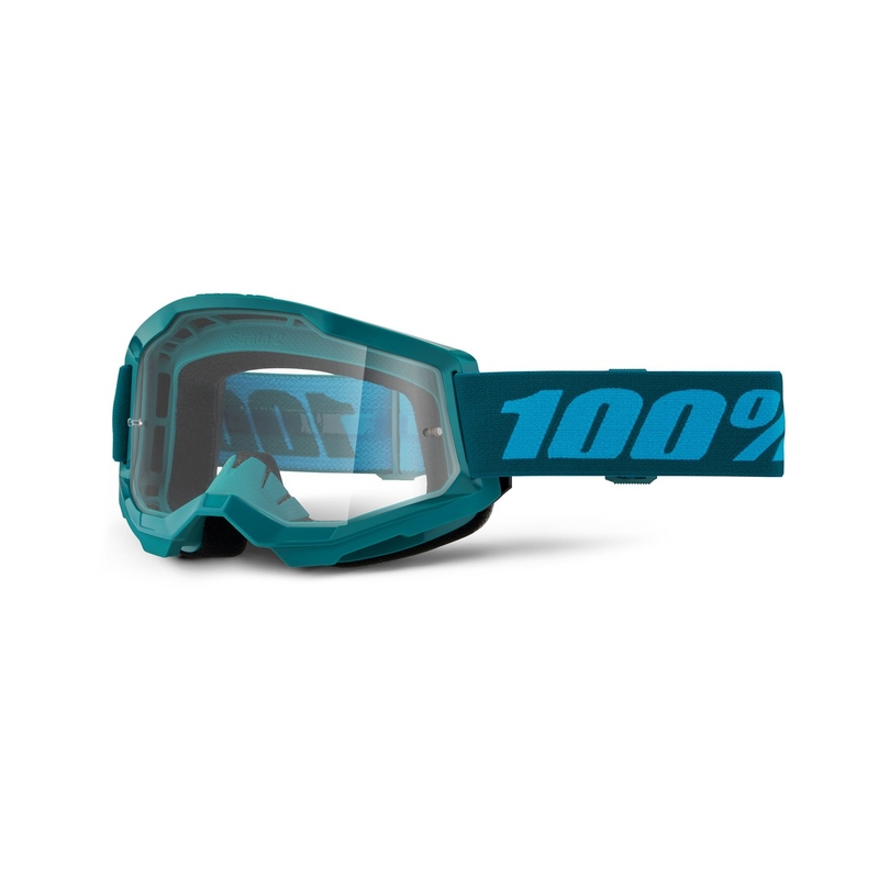 Motokross prillid 100% STRATA 2 New Stone blue (läbipaistev pleks)