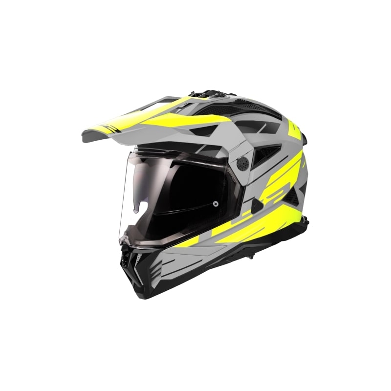 Enduro mootorratta kiiver LS2 MX702 PIONEER II NAMIB hall-fluo kollane