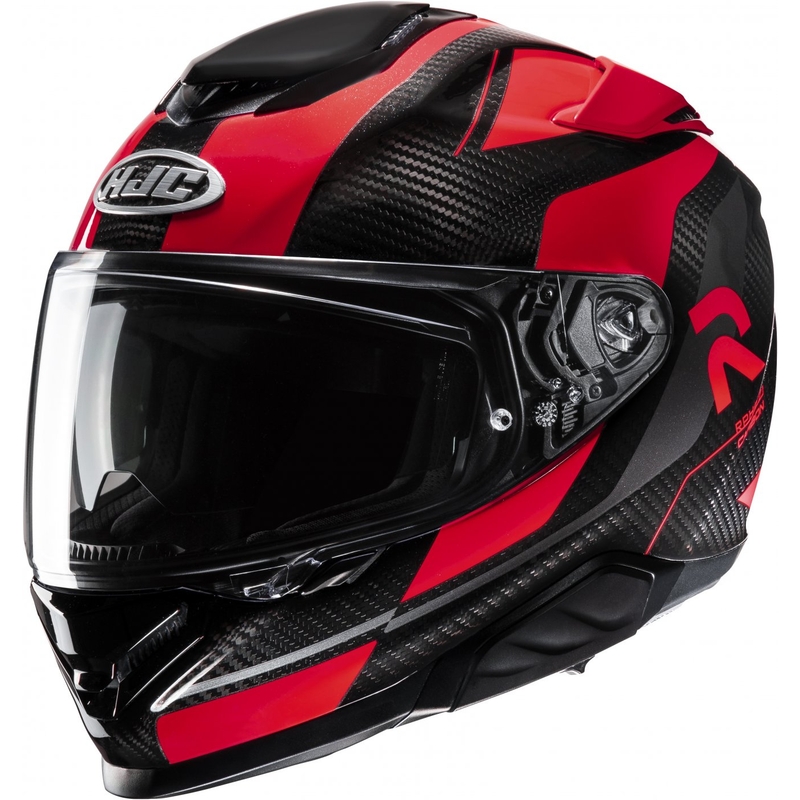HJC RPHA 71 Carbon Hamil MC1 must-punane integreeritud mootorratta kiiver