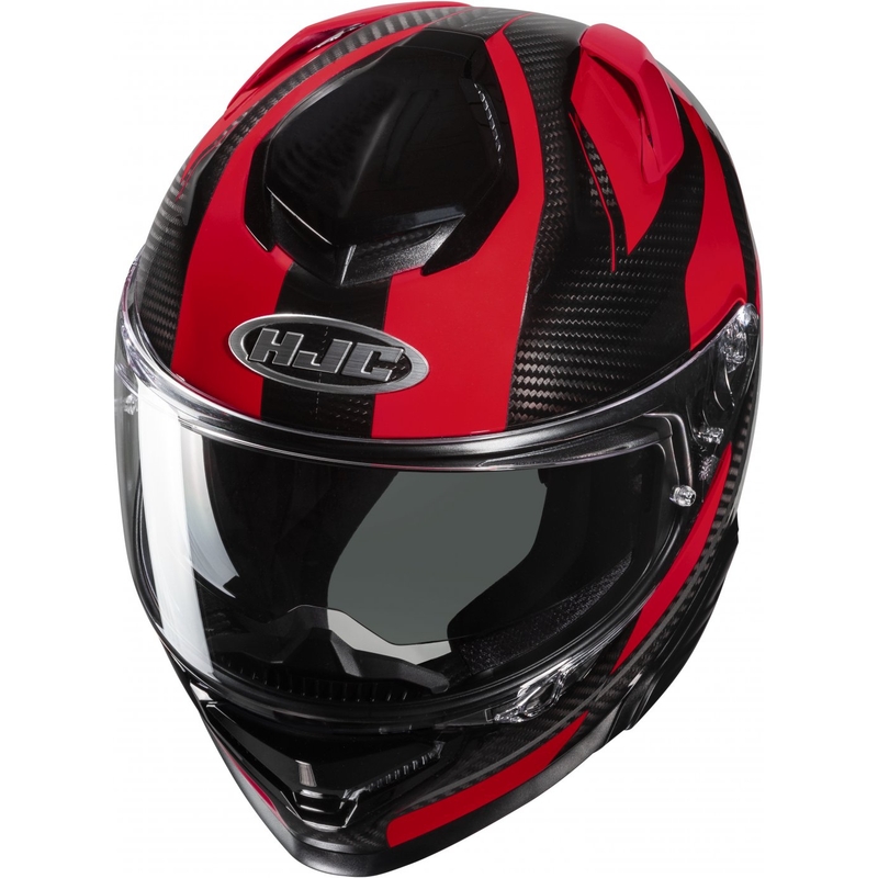 HJC RPHA 71 Carbon Hamil MC1 must-punane integreeritud mootorratta kiiver