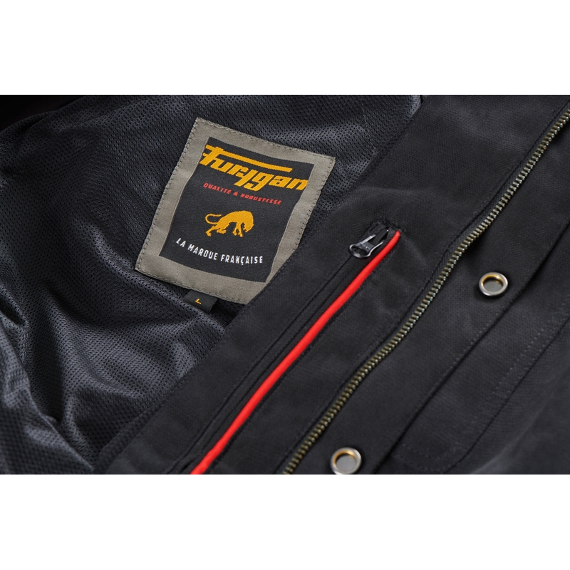 Furygan Marlon X Kevlar Mootorratta T-särk Must