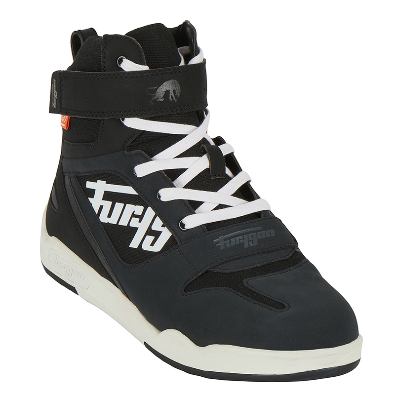 Furygan Get Down must-valged mootorratta saapad