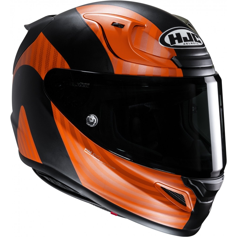 HJC RPHA 12 Ottin MC47SF must-oranž-roheline integreeritud mootorratta kiiver