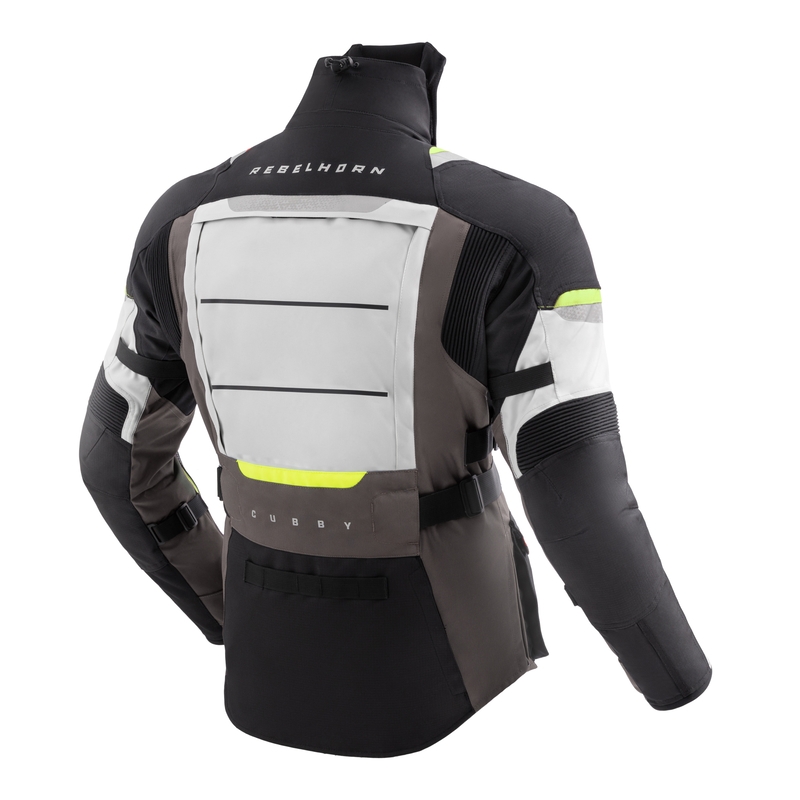 Rebelhorn Cubby V must-hall-fluo kollane mootorratta jakk