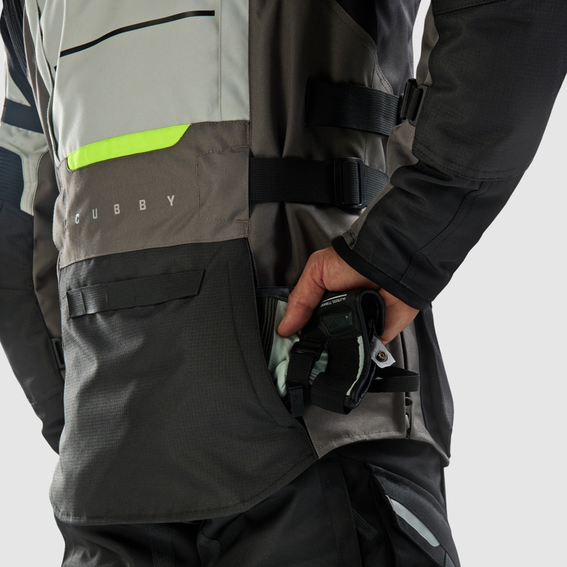 Rebelhorn Cubby V must-hall-fluo kollane mootorratta jakk