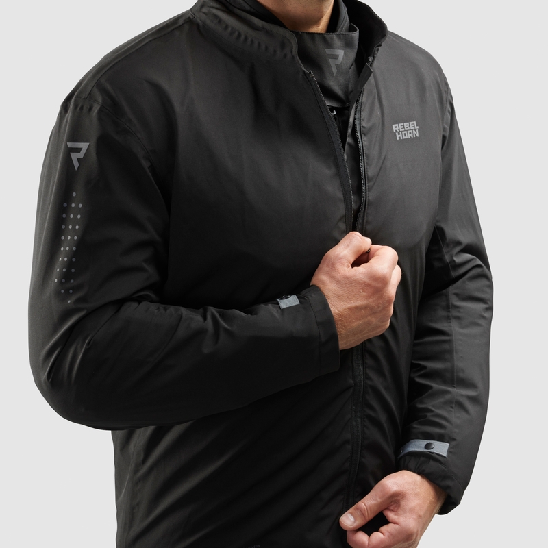 Mootorratta jope Rebelhorn Hiker IV must-antratsiit-fluo kollane