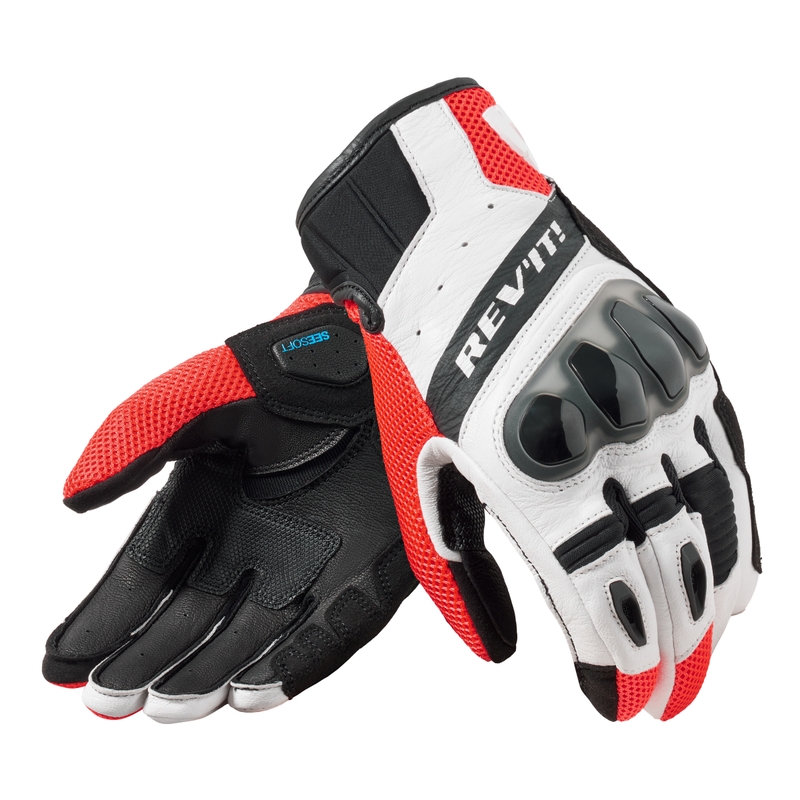 Mootorrattakindad Revitmo Ritmo must-fluo punane