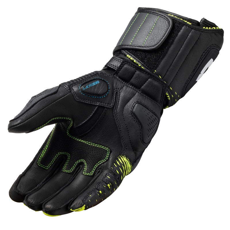 Revit Control mootorratta kindad must-fluo kollane